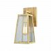 45098/1 - Elk Lighting - Meditterano - One Light Outdoor Wall Lantern Birtchwood Finish with Clear Seedy Panels Glass - Meditterano