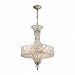 11924/6 - Elk Lighting - Cumbria - Six Light Chandelier Aged Silver Finish with Clear Crystal Glass - Cumbria