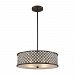 32105/4 - Elk Lighting - Genevieve - Four Light Chandelier Oil Rubbed Bronze Finish with Crosshatch Mesh Shade with Clear Crystal - Genevieve