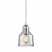60072/1 - Elk Lighting - Menlow Park - 9 Inch One Light Pendant Polished Chrome Finish with Clear Glass - Menlow Park