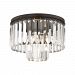 15223/1 - Elk Lighting - Palacial - One Light Semi-Flush Mount Oil Rubbed Bronze Finish with Clear Crystal - Palacial