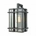 45314/1 - Elk Lighting - Glass Tower - One Light Outdoor Wall Lantern Matte Black Finish with Clear Glass - Glass Tower