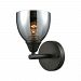 10270/1 - Elk Lighting - Reflections - One Light Bath Vanity Oil Rubbed Bronze Finish with Chrome-Plated Glass - Reflections