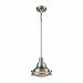 16062/1-LA - Elk Lighting - Riley - One Light Pendant with Recessed Lighting Kit Satin Nickel Finish with Clear Glass - Riley