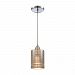 10565/1 - Elk Lighting - Plated Rings - One Light Mini Pendant Polished Chrome Finish with Chrome-Plated Rings Glass - Plated Rings