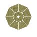 66-80 - Galtech International - Replacement Canopy Only 6x6 80: Sesame LinenSunbrella Patterns - Made To Order -