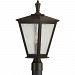 P540039-020 - Progress Lighting - Cardiff - 1 Light Outdoor Post Lantern Antique Bronze Finish with Clear Seeded Glass - Cardiff