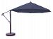 899bk55dv - Galtech International - 13' Cantilever Round Umbrella 55: Taupe BK: BlackSunbrella Solid Colors -