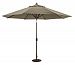 986BK46 - Galtech International - 11' Octagon Umbrella with LED Light 46: Parrot BK: BlackSunbrella Solid Colors -