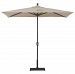 772ab40 - Galtech International - Half Wall - 3.5' x 7' Umbrella 40: Tangelo AB: Antique BronzeSunbrella Solid Colors -