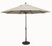 789ab66 - Galtech International - Deluxe Auto Tilt - 11' Round Umbrella 66: Coal AB: Antique BronzeSunbrella Solid Colors -