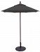 715ab69 - Galtech International - 6' Commercial Octagon Umbrella 69: Spectrum Grenadine AB: Antique BronzeSunbrella Solid Colors -