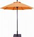 725bk40 - Galtech International - Manual Lift - 7.5' Round Umbrella 40: Tangelo BK: BlackSunbrella Solid Colors - Quick Ship -
