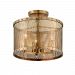 304-33 - Corbett Lighting - Rotunda - Three Light Semi-Flush Mount Old World Brass Finish - Rotunda