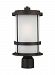8290901-71 - Generation Lighting - Wilburn - 1 Light Outdoor Post Lantern Antique Bronze Finish With Satin Etched Glass - Wilburn