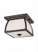 OL8513EN3/ORB - Generation Lighting - Wright House - 6.81 Inch 18.6W 2 LED Outdoor Flush Mount Oil Rubbed Bronze Finish With White Opal Etched Glass - Wright House
