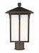 8252701-71 - Generation Lighting - Tomek - 1 Light Outdoor Post Lantern Antique Bronze Finish With Etched/White Glass - Tomek