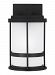 8590901D-12 - Generation Lighting - Wilburn - 1 Light Small Outdoor Wall Lantern Black Finish With Satin Etched Glass - Wilburn
