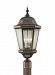 OL5907EN/CB - Generation Lighting - Martinsville - 22.25 Inch 10.5W 3 LED Outdoor Post Lantern Corinthian Bronze Finish With Clear Seeded Glass - Martinsville