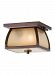 OL8513EN3/SBR - Generation Lighting - Wright House - 6.81 Inch 18.6W 2 LED Outdoor Flush Mount Sorrel Brown Finish With Striated Ivory Glass - Wright House