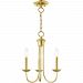 42683-02 - Livex Lighting - Estate - Three Light Chandelier Polished Brass Finish - Estate