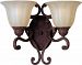 13572CFAF/CRY088 - Maxim Lighting - Augusta - Two Light Wall Sconce Auburn Florentine Finish with Cafe Glass - With Crystal - Augusta