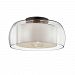 C7561 - Troy Lighting - Candace - 18 Inch One Light Flush Mount Graphite Finish with Clear Glass - Candace