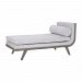 7011-202 - Dimond Home - Sir David - 60 Inch Upholstered Chaise Sofa Lounge Waterfront Gray Stain/Morning Mist Finish - Sir David