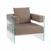 1203-003 - Dimond Home - Frankfurt - 31 Inch Chair Clear/Light Brown Finish - Frankfurt