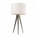 D2122 - Dimond Home - Salford - One Light Table Lamp Satin Nickel Finish with Off-White Linen Shade - Salford