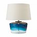 979002 - Dimond Home - Macaw Well - One Light Table Lamp Blue/Clear Finish with White Linen Shade - Macaw Well