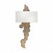 1124-004 - Dimond Home - Holepunch - Two Light Wall Sconce Gold Leaf Finish with Off-White Linen Shade - Holepunch