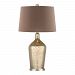 D355 - Dimond Home - Dimond - One Light Table Lamp Antique Gold/Polished Nickel Finish with Mercury Glass with Chocolate Faux Silk Shade - Dimond