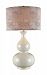 D2007 - Dimond Lighting - Esplanade - One Light Table Lamp Cream Crackle Finish with Paisley Pattern Drum Shade - Esplanade