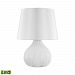 D3094W-LED - Dimond Lighting - Aruba - 19 Inch 9.5W 1 LED Outdoor Table Lamp White Finish with Pure White Nylon/Clear Styrene Liner Shade - Aruba