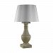 D3104 - Dimond Lighting - Saint-+�milion - One Light Outdoor Table Lamp Concrete Finish with Silver Nylon Hardback/Clear Styrene Linear Shade - Saint-+�milion