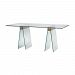 1203-004 - Dimond Lighting - Frankfurt - 71 Inch Desk Wood Veneer Finish with Clear Glass - Frankfurt
