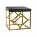 1114-237 - Dimond Lighting - Beacon Towers - 26 Inch Accent Table Gold/Black Finish - Beacon Towers