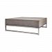 157-027 - Dimond Lighting - Bulwark - 34.25 Inch Coffee Table Waxed Concrete/Stainless Steel Finish - Bulwark