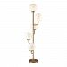 D3228 - Dimond Lighting - Huntington Drive - Five Light Floor Lamp Aged Brass Finish with Frosted White Glass - Huntington Drive