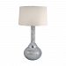 217 - Dimond Lighting - 34 Inch One Light Table Lamp Mercury/Silver Finish with White Fabric Shade -