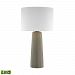 D3097-LED - Dimond Lighting - Eilat - 27 Inch 9.5W 1 LED Outdoor Table Lamp Concrete Finish with Pure White Nylon/Clear Styrene Liner Shade - Eilat