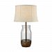 D3287 - Dimond Lighting - Camarillo - One Light Outdoor Table Lamp Wood Stain/Clear Finish with Grey Linen Shade - Camarillo