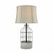 D3289 - Dimond Lighting - Rochefort - One Light Outdoor Table Lamp Polished Concrete/Oil Rubbed Bronze Finish with Sandstone Linen Shade - Rochefort