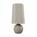 D3288 - Dimond Lighting - Jutland - One Light Outdoor Table Lamp Polished Concrete/Copper Finish with Oatmeal Nylon Shade - Jutland