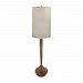 444 - Dimond Lighting - Wood - One Light Floor Lamp Wood Tone Finish with White Fabric Shade - Wood