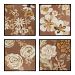 10218-S4 - Sterling Industries - Custom Chai Garden III IV VI And VII - 25 Inch Wall Art Brown/Off-White Finish - Custom Chai Garden III