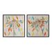 10231-S2 - Sterling Industries - Petals I And II - 32 Inch Wall Art Multi-Color Finish - Petals I and II