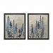 10080-S2 - Sterling Industries - 31.5 Inch Foxgloves Wall Art - (Set of 2) Black Finish -