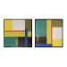 10235-S2 - Sterling Industries - Geometry I And II - 25 Inch Wall Art Multi-Color Finish - Geometry I and II